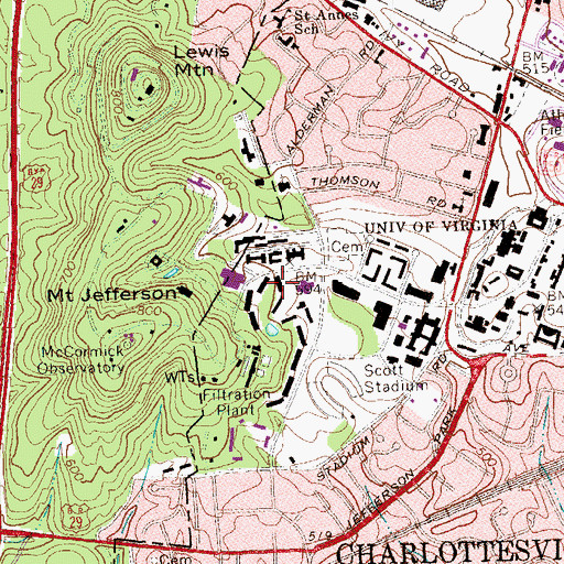 Topographic Map of Webb House, VA