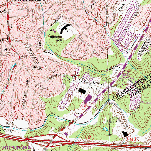 Topographic Map of Bethany Seventh Day Adventist Church, VA