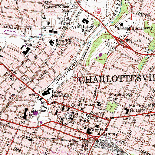 Topographic Map of Church of the Transfiguration Greek Orthodox Church, VA