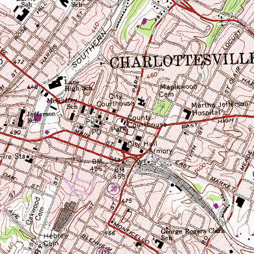 Topographic Map of Eagle Tavern (historical), VA