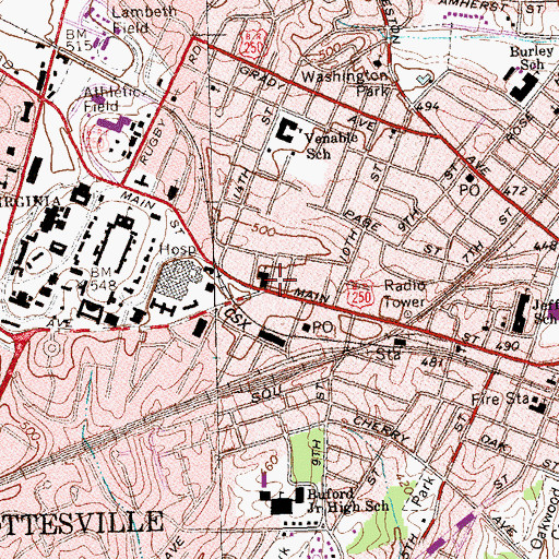 Topographic Map of Livers House, VA