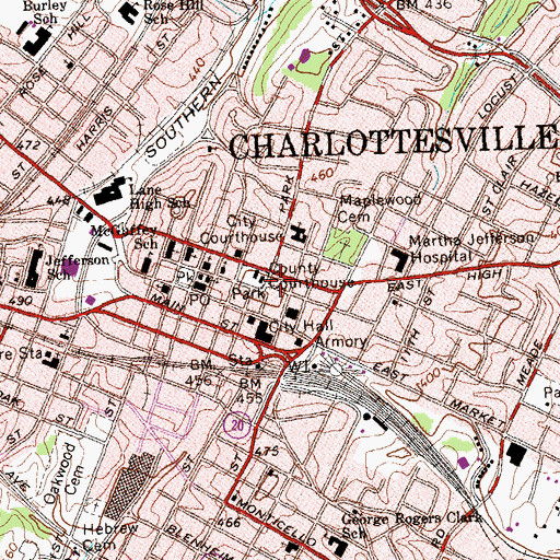 Topographic Map of Swan Tavern (historical), VA
