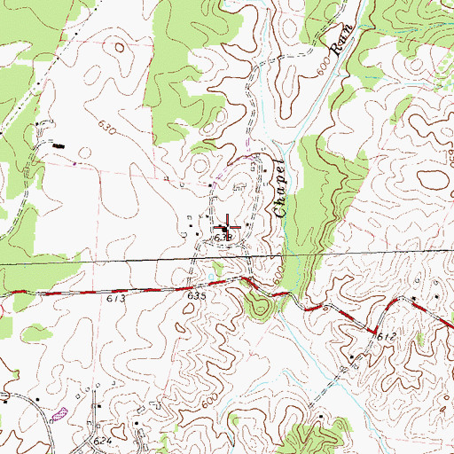 Topographic Map of Annefield Estate, VA