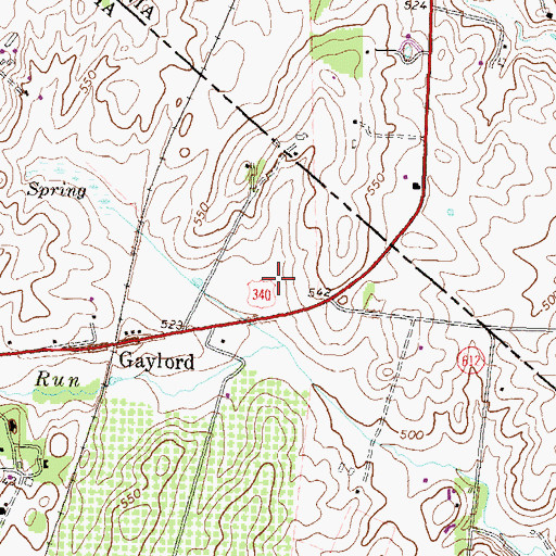 Topographic Map of Balclutha Estate, VA