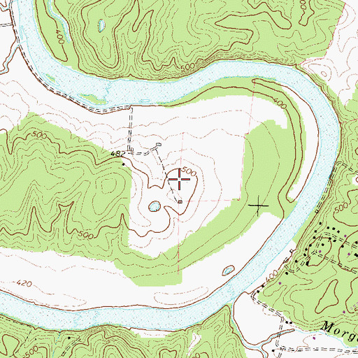Topographic Map of Ball Estate, VA
