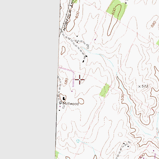 Topographic Map of Clarke County, VA