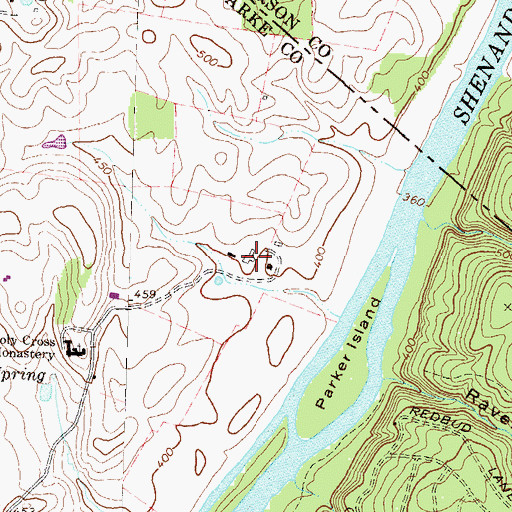 Topographic Map of Coolspring Estate, VA