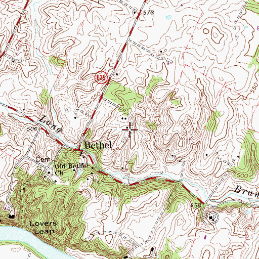 Topographic Map of Gaywood Estate, VA