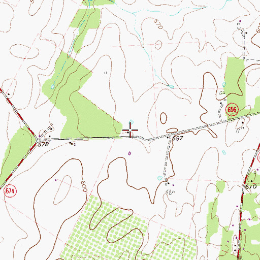 Topographic Map of Hawthorne School (historical), VA