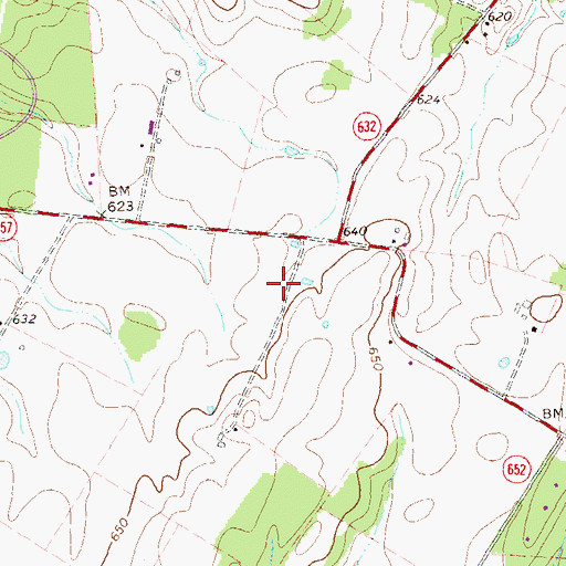 Topographic Map of Jonesville Estate, VA