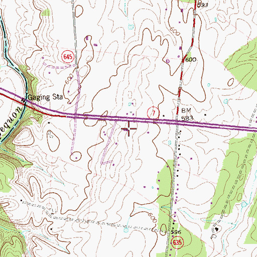 Topographic Map of Keystone Christian Academy, VA