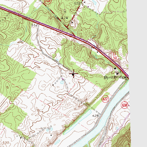 Topographic Map of Lakeville Estate, VA