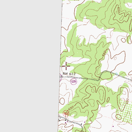 Topographic Map of Lang Syne Estate, VA