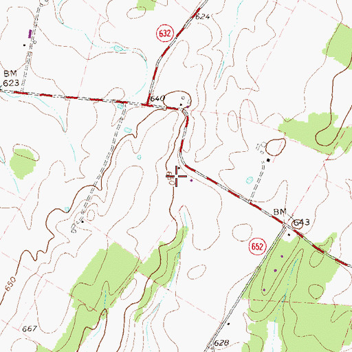 Topographic Map of North End Estate, VA
