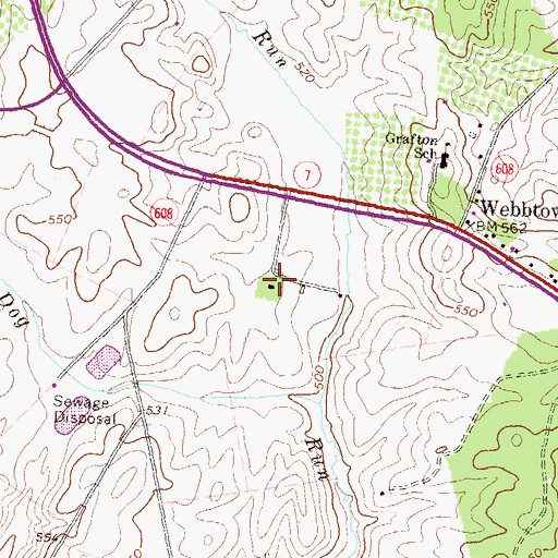 Topographic Map of Norwood, VA