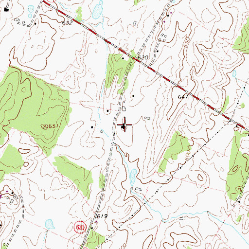 Topographic Map of Pagebrook Estate, VA