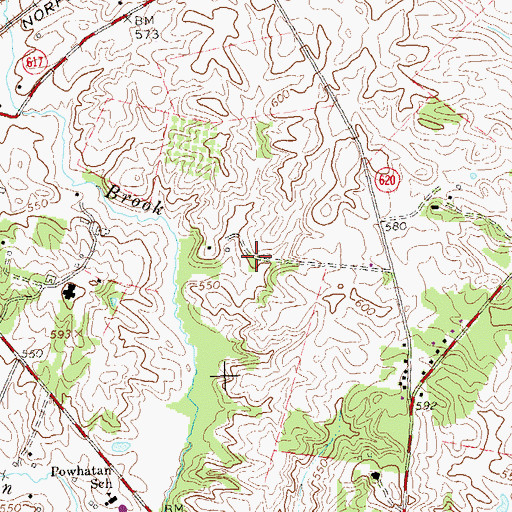Topographic Map of Prospect Farms, VA