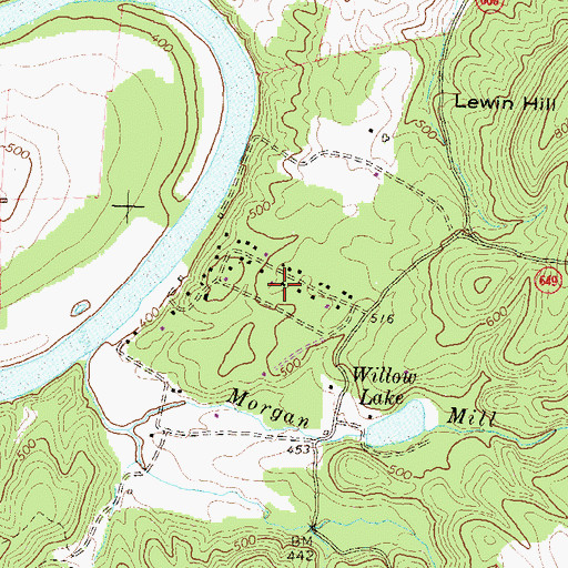 Topographic Map of River Park, VA