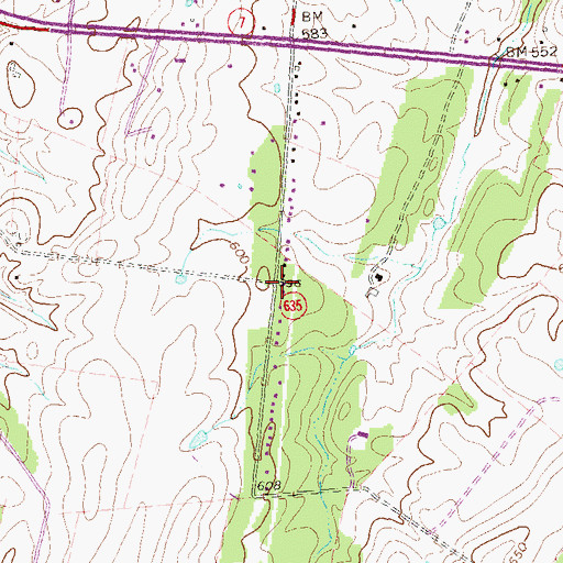 Topographic Map of Rock Hall, VA