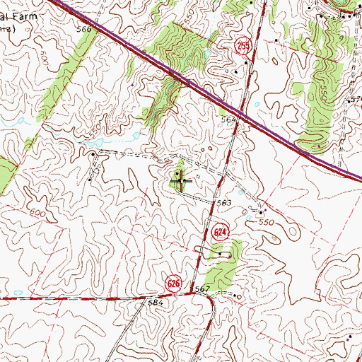 Topographic Map of Rosney Estate, VA