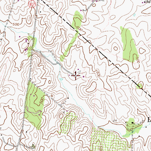 Topographic Map of Runnymede Estate, VA
