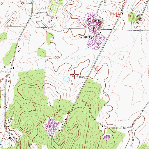 Topographic Map of Scrabble Estate, VA