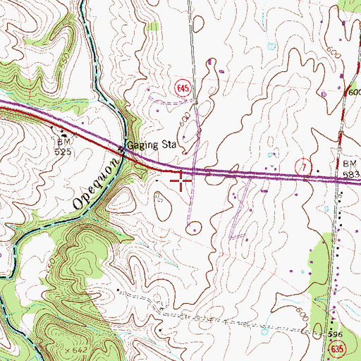 Topographic Map of Seventh Day Adventist School, VA