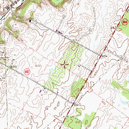 Topographic Map of Slonaker Orchard, VA