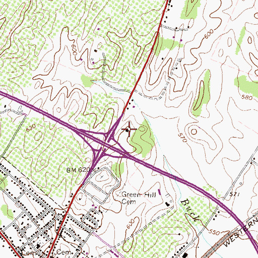 Topographic Map of Soldiers Rest, VA