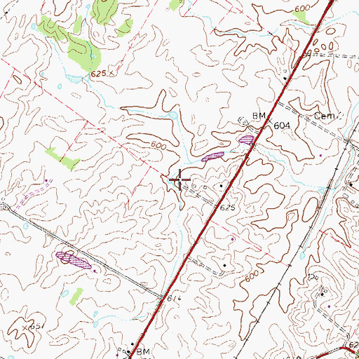 Topographic Map of Westbrook Estate, VA