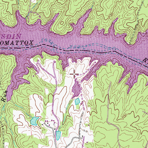 Topographic Map of Chesdin Manor, VA