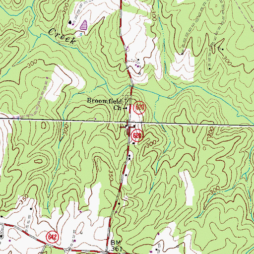 Topographic Map of Hebron School (historical), VA