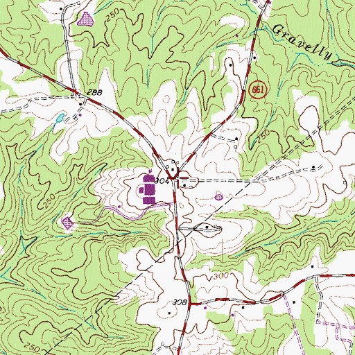 Topographic Map of Jessup Store, VA