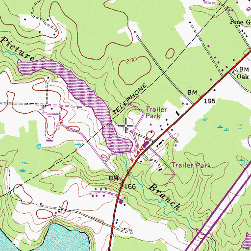 Topographic Map of Picture Lake Campground, VA