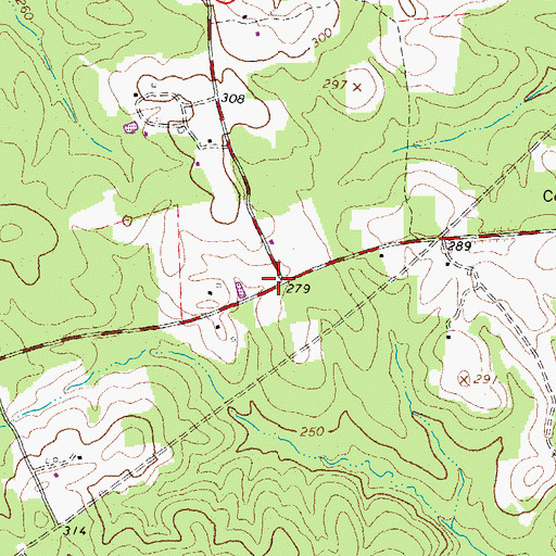 Topographic Map of Reade Store (historical), VA