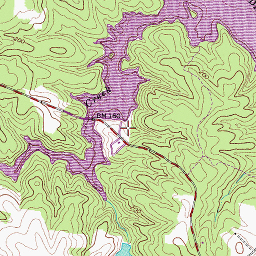 Topographic Map of Whipponock Campground, VA