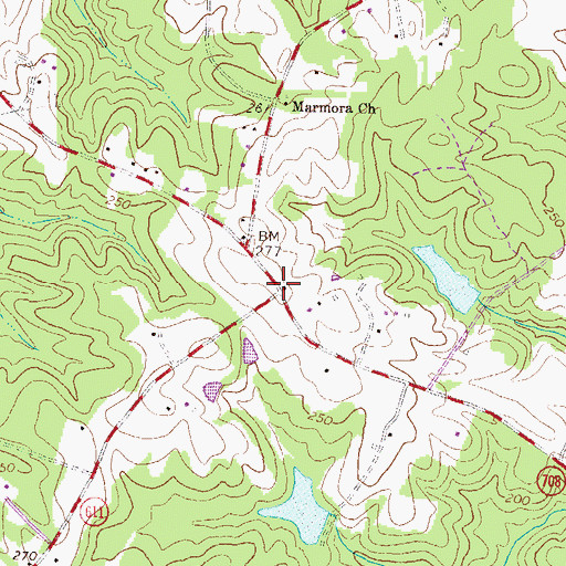 Topographic Map of Wilkersons Store (historical), VA