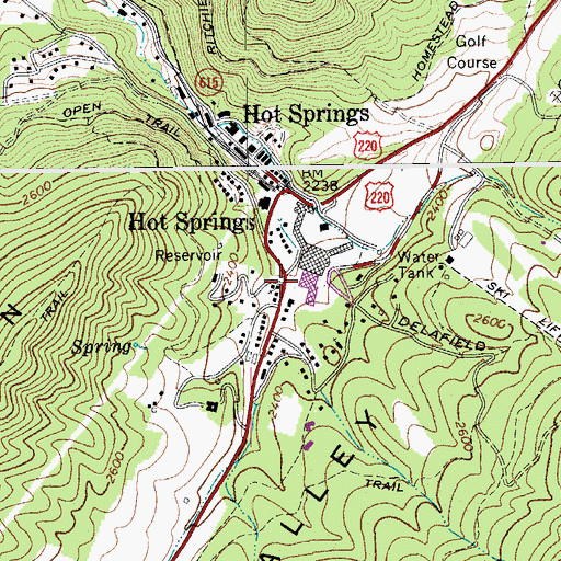 Topographic Map of Saint Luke Episcopal Church, VA