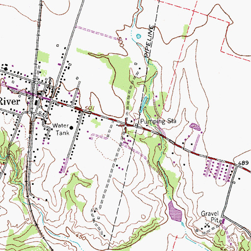 Topographic Map of Little River-Academy, TX