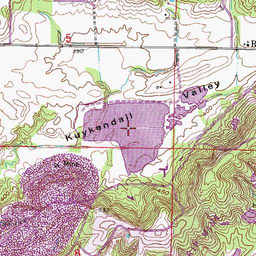 Topographic Map of Eagle Number 1 Fresh Water Lake, IL