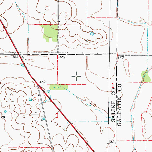 Topographic Map of Lake Murphysboro Dam, IL