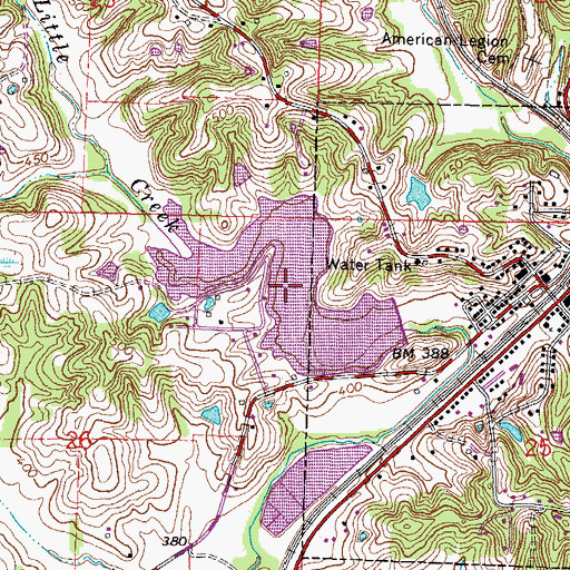 Topographic Map of Dongola Lake, IL