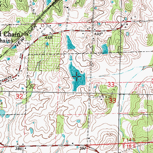 Topographic Map of Ulrich Lake, IL