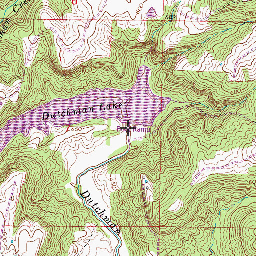 Topographic Map of Little Cache Structure Number 12 Dam, IL
