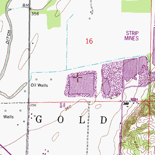 Topographic Map of Eagle Number 2 Lake Dam, IL