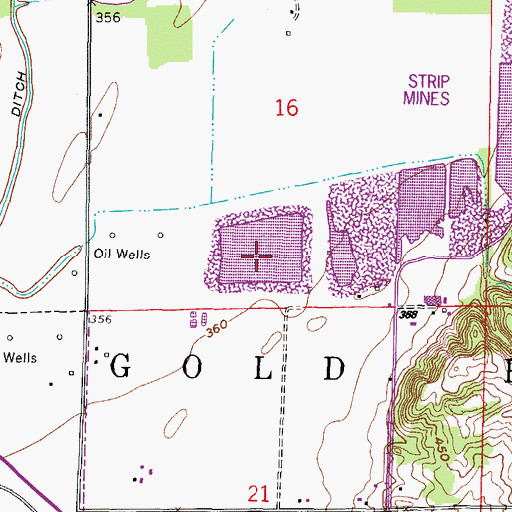 Topographic Map of Eagle Number 2 Lake, IL
