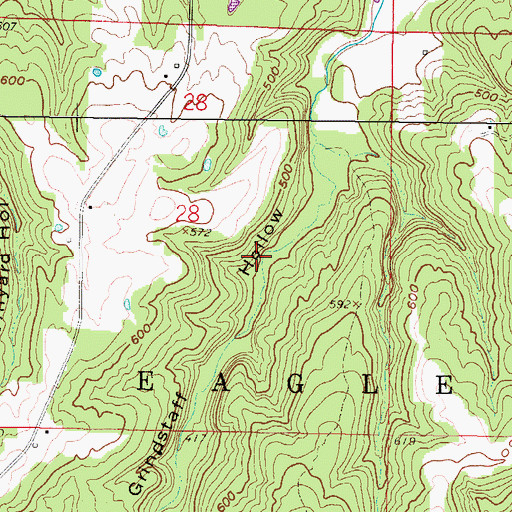 Topographic Map of Grindstaff Hollow Club Dam, IL