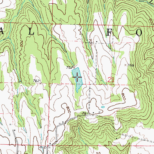 Topographic Map of Barger Lake, IL