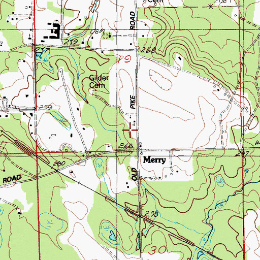 Topographic Map of Pike Road Post Office, AL