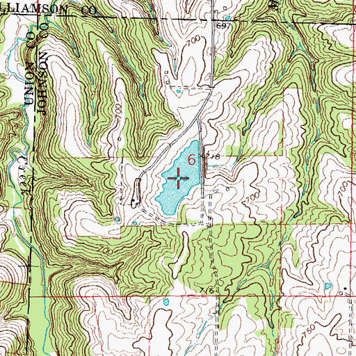 Topographic Map of Lake Como, IL